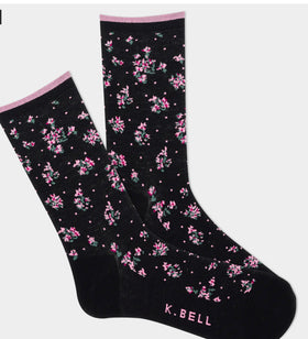 Women’s Ditsy Floral socks by K. Bell