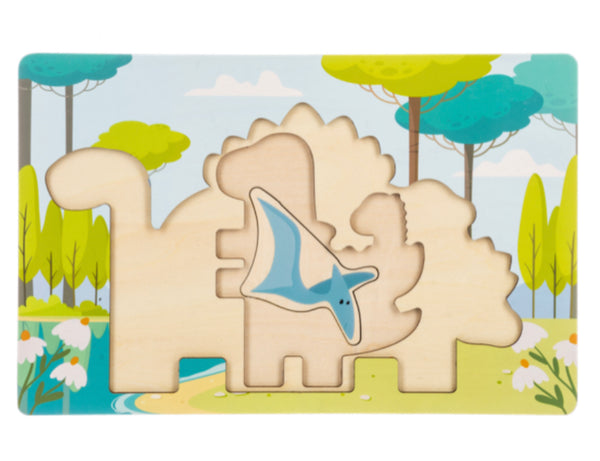 Dinosaur Layered Puzzle - Jilly's Socks 'n Such