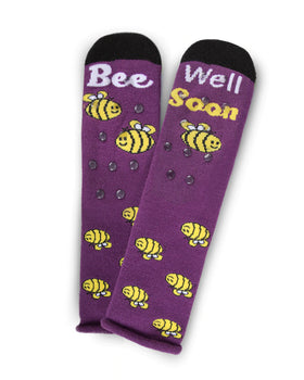 “Bee Well Soon” Greeting Card Socks