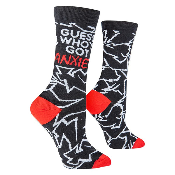 Women’s “Guess Who’s Got Anxiety” Socks - Jilly's Socks 'n Such