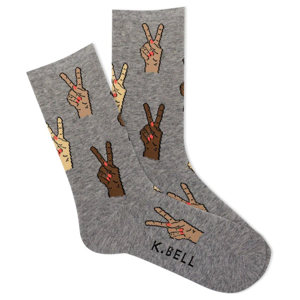 Women’s Peace Sign Socks - Jilly's Socks 'n Such
