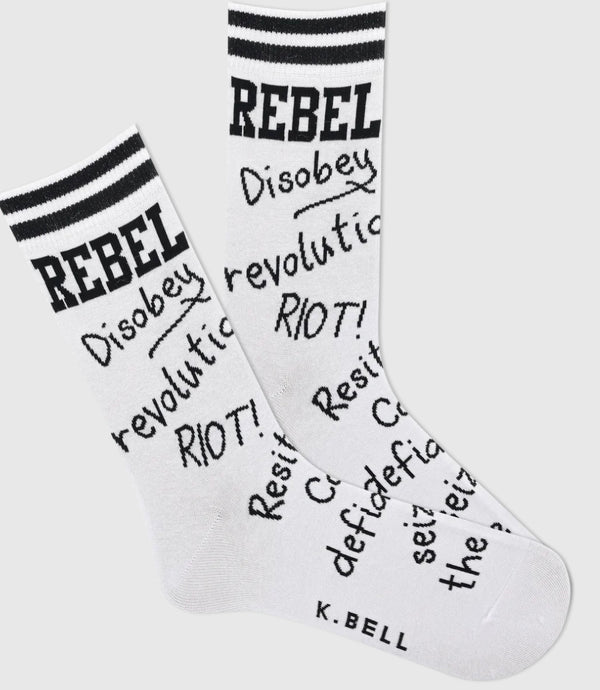 Women’s Rebel “scribbles” socks - Jilly's Socks 'n Such