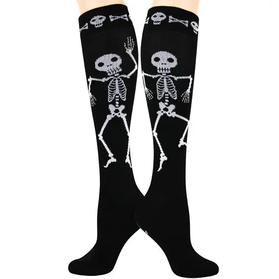 Women’s Skeleton Knee High Socks - Jilly's Socks 'n Such