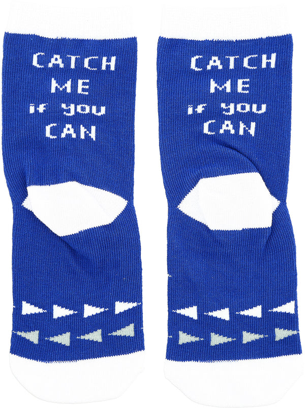Toddler’s “Catch Me If You Can” Socks - Sidewalk Talk - Jilly's Socks 'n Such