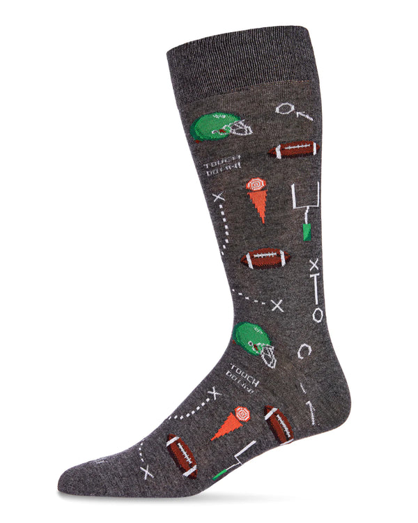 Men’s Touchdown Bamboo Socks - Jilly's Socks 'n Such