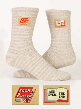 Women’s “Book Person Forever” Tag Socks