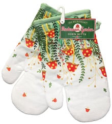 Mushroom Garden Oven Mitt - Jilly's Socks 'n Such