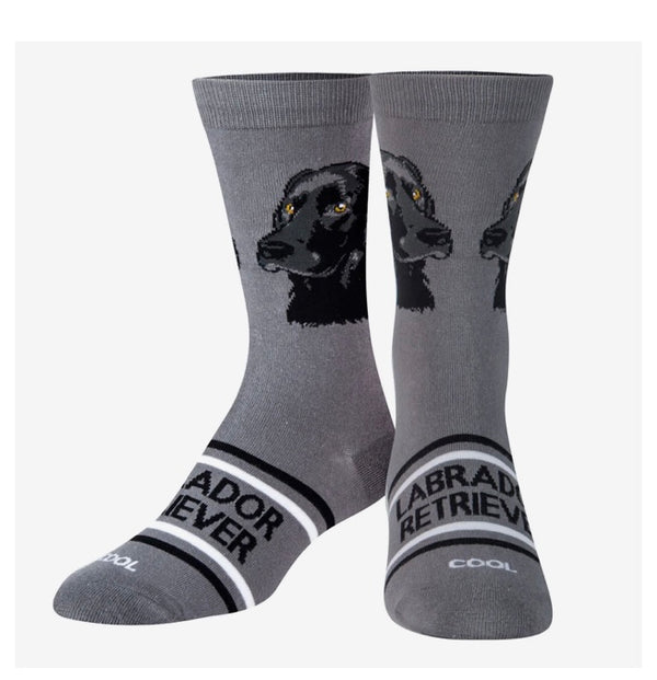 Women’s Labrador Retriever Socks - Grey - Jilly's Socks 'n Such