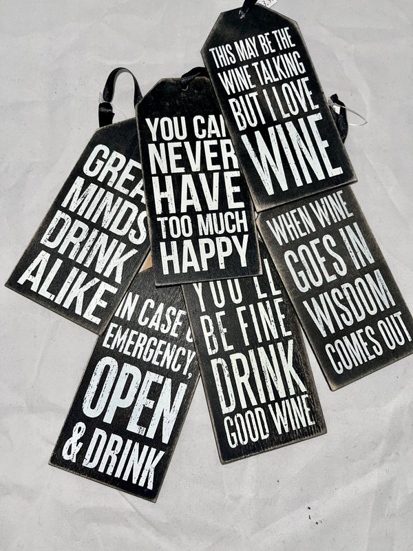 Wine Tags - Jilly's Socks 'n Such