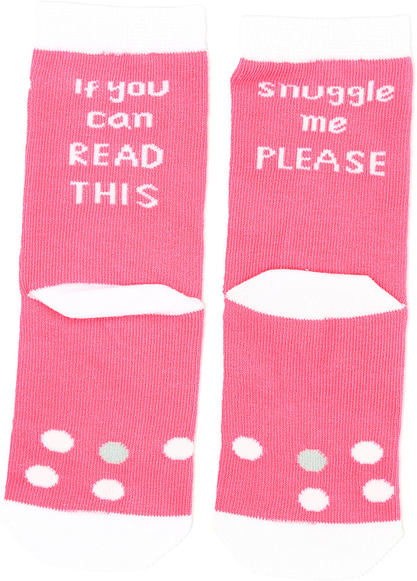 Toddler’s “Snuggle Me Please” Socks - Sidewalk Talk - Jilly's Socks 'n Such