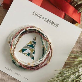 Christmas Beaded Bracelet by Coco & Carmen