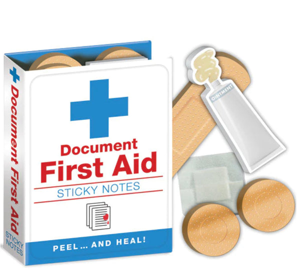 “First Aid” stickey notes by The Unemployed Philosophers Guild - Jilly's Socks 'n Such