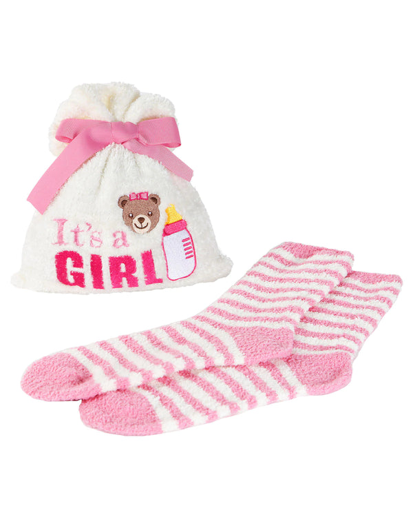 “It’s A Girl” Socks & Gift Bag Set - Jilly's Socks 'n Such