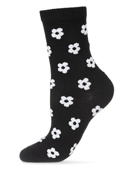 Women’s Black Floral Socks