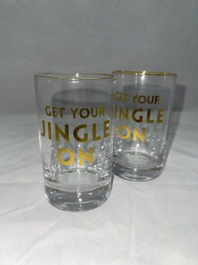 “Get You Jingle On” Rocks Glasses