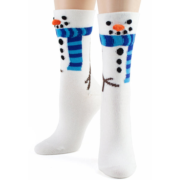 Women’s 3D Snowman Socks - Jilly's Socks 'n Such