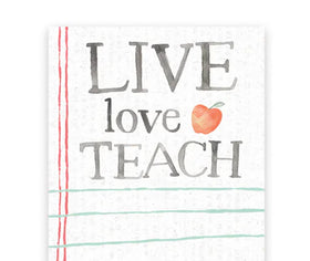 “Live Love Teach” List Notepad Tablets