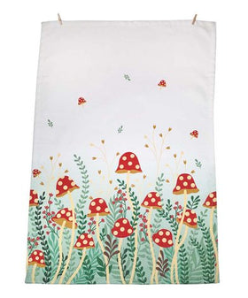 Mushroom Garden Kitchen Towel