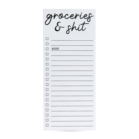 “Groceries & Shit” List Notepad