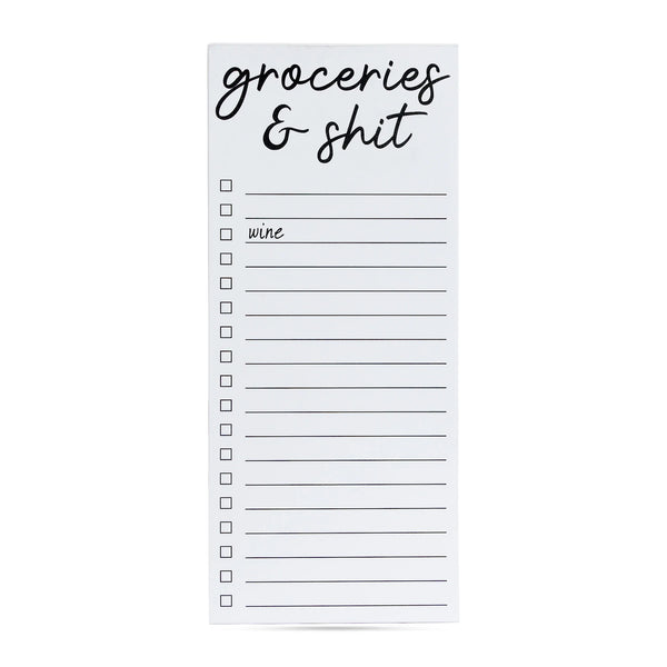 “Groceries & Shit” List Notepad - Jilly's Socks 'n Such