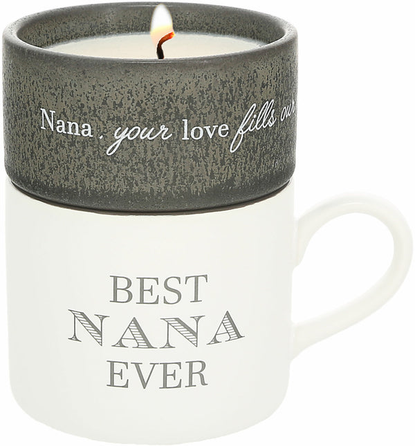 “Best Nana Ever” Mug & Candle Set - Filled with Warmth - Jilly's Socks 'n Such