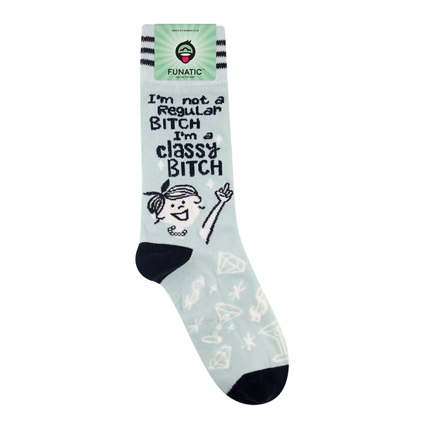 “I’m Not A Regular Bitch” Socks - One Size - Jilly's Socks 'n Such