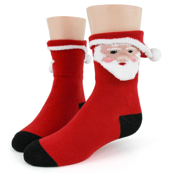 Women’s 3D Santa Socks - Jilly's Socks 'n Such
