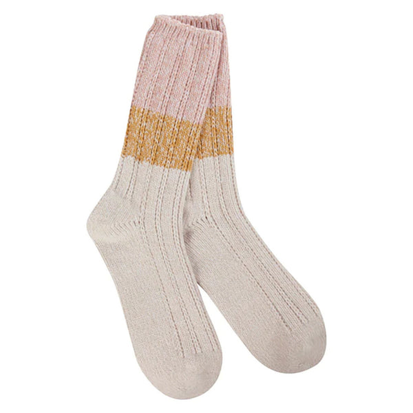 Women’s Worlds Softest Socks - Rose Multi Colorblock - Jilly's Socks 'n Such