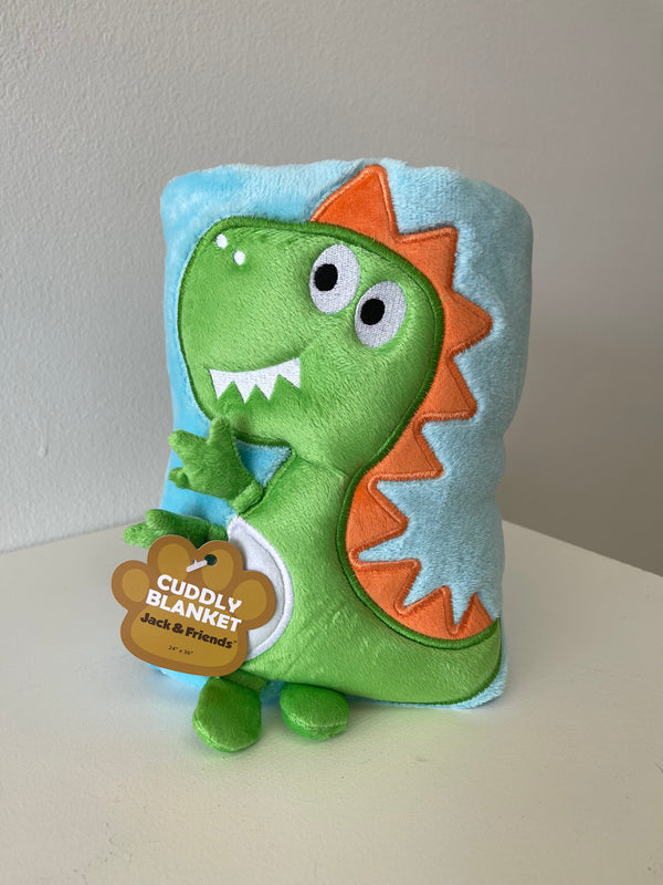 Dinosaur Cuddly Blanket - Jilly's Socks 'n Such