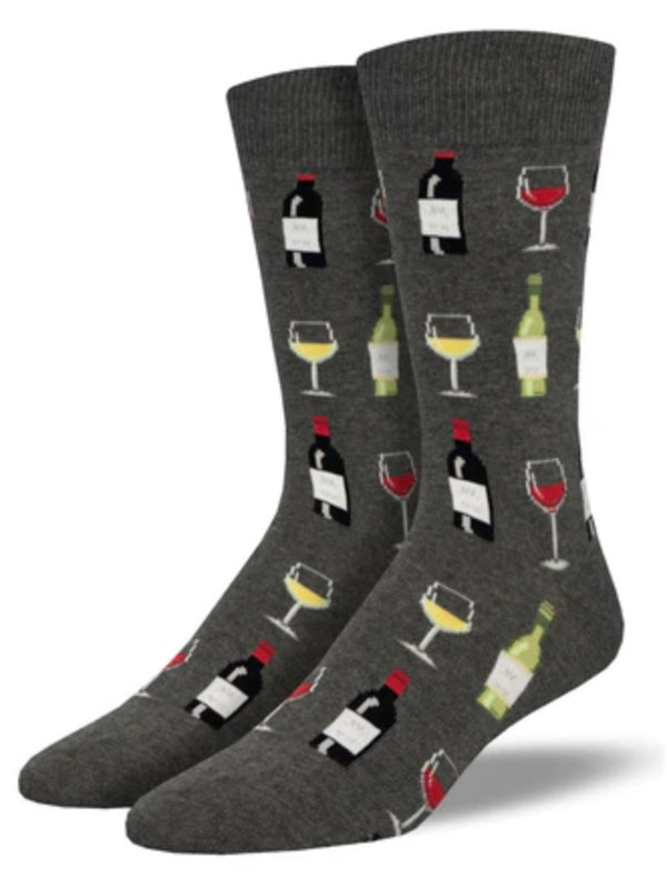 Men's Fine Wine Socks - Jilly's Socks 'n Such