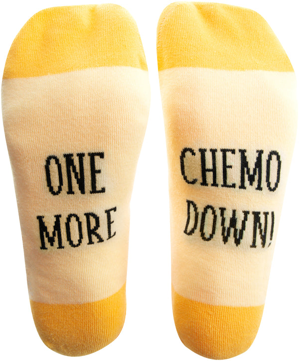 Unisex “One More Chemo Down” Socks - Faith Hope and Healing - Jilly's Socks 'n Such