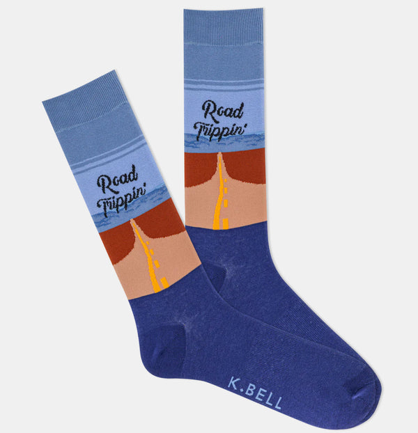 Men’s - “Road Trippin” Socks - Jilly's Socks 'n Such
