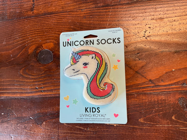 3D Unicorn Socks w/ Grippers - Jilly's Socks 'n Such