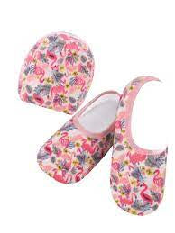 Snoozies Travel Slippers for Women - Flamingos - Jilly's Socks 'n Such