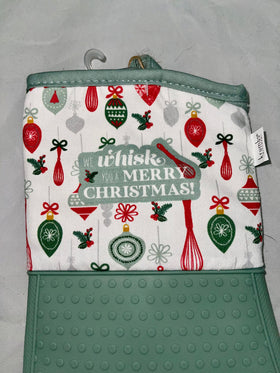 “We Whisk You a Merry Christmas” Silicone Oven Mitt