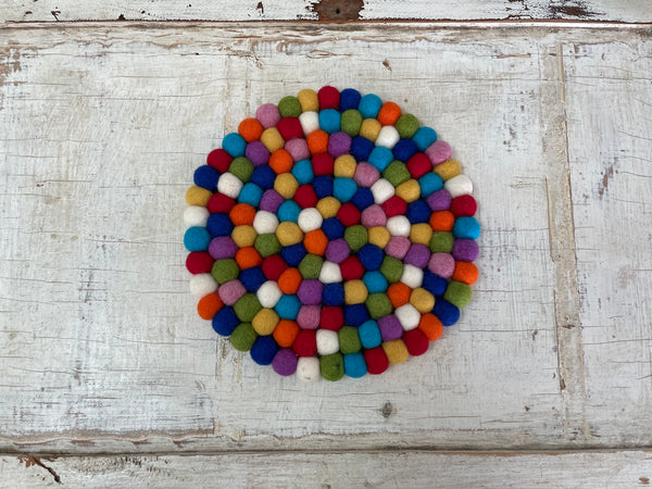 Felted Circle Trivets - Jilly's Socks 'n Such