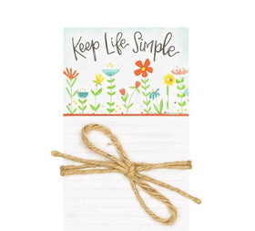 “Keep Life Simple” Magnetic List Notepad