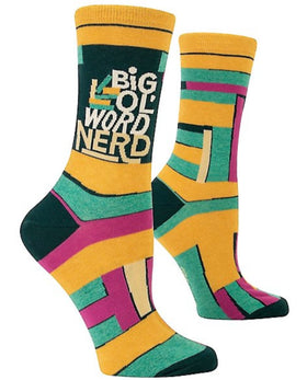 Women’s “Big ol’ word nerd” Socks