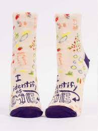 Women’s Ankle “I Identify as Me ” Socks