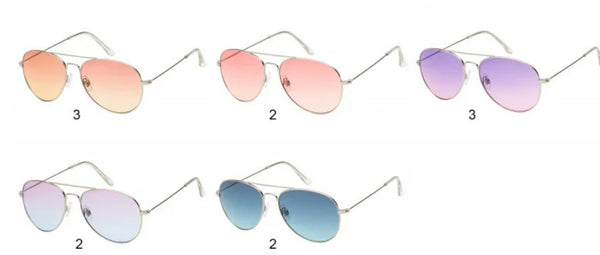Pastel Aviator Sunglasses - Jilly's Socks 'n Such
