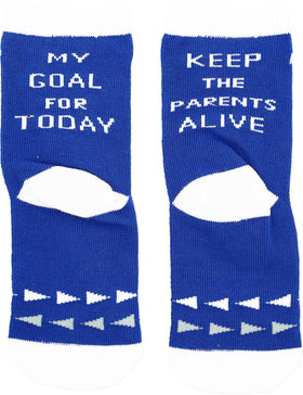 Toddler’s “Goal For Today” Socks - Sidewalk Talk
