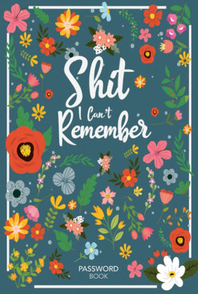 “Shit I Can’t Remember” Alphabetical Password Tracking Book