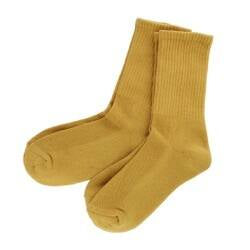 Women’s Bamboo Crew 2 Pack - Mustard Yellow - Jilly's Socks 'n Such