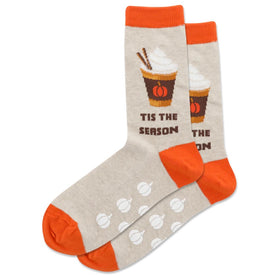 Women’s “Tis the Season” Pumpkin Gripper Socks