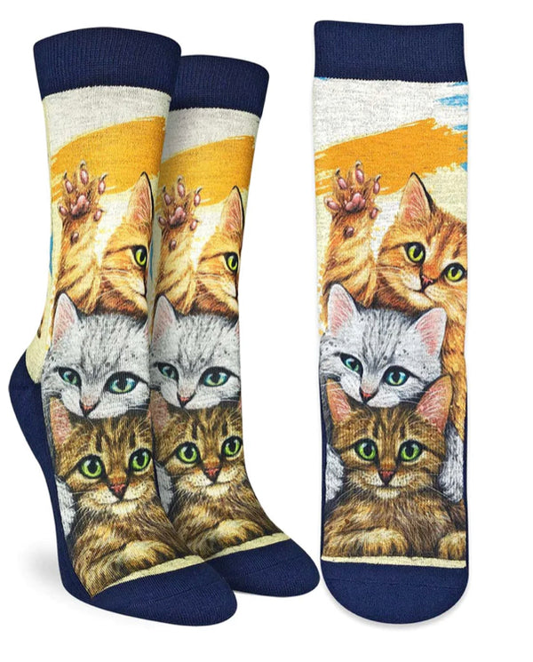 Women’s Stack the Cats - Jilly's Socks 'n Such