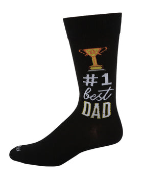 Men’s “#1 Best Dad” Bamboo Socks
