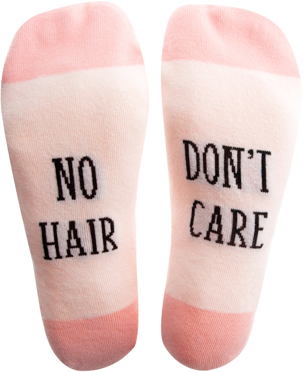 Unisex “No hair Don’t Care” Socks - Faith Hope and Healing - Jilly's Socks 'n Such