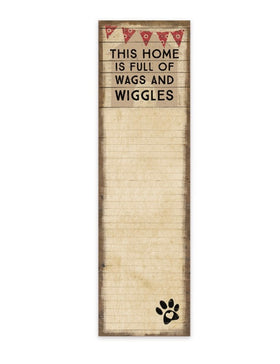Wags & Wiggles List Notepad Tablet