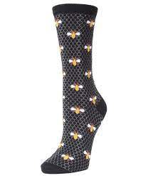 Women’s Honeycomb & Bee Bamboo Socks