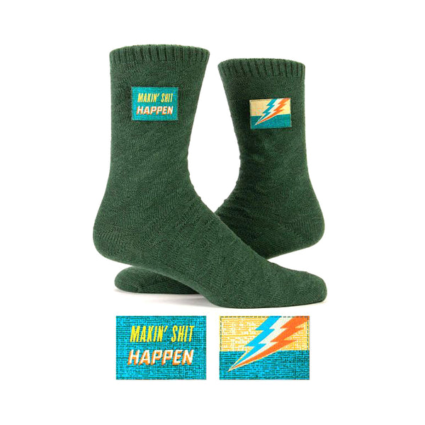 Women’s “Makin’ Shit Happen” Tag Socks - Jilly's Socks 'n Such